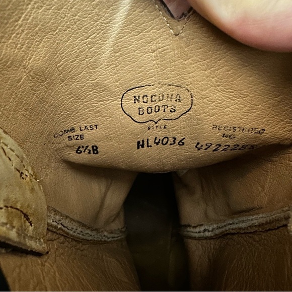 Nocona Desert Flower Camo Embroidered Pull-On Western Boots Men's Size 6.5B - Picture 12 of 13